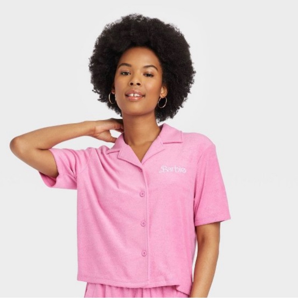 Barbie button down shirt